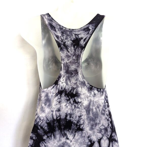 Young Fabulous & Broke Nono Nova Wash Size S Purple Gray Tie Dye Maxi Dress - Picture 3 of 13